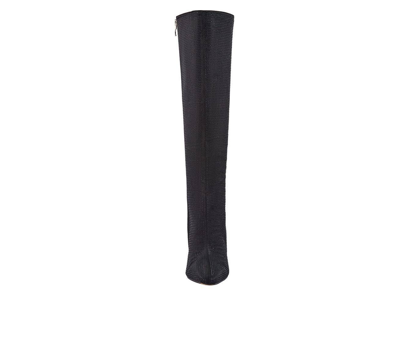 Women's Lady Couture Diamond Knee High Stiletto Boots