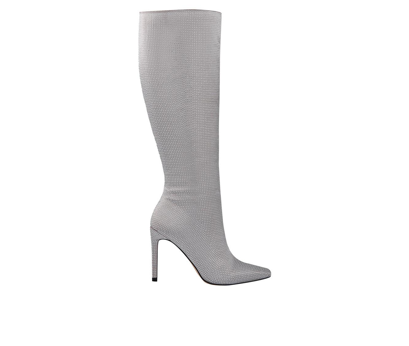 Women's Lady Couture Diamond Knee High Stiletto Boots