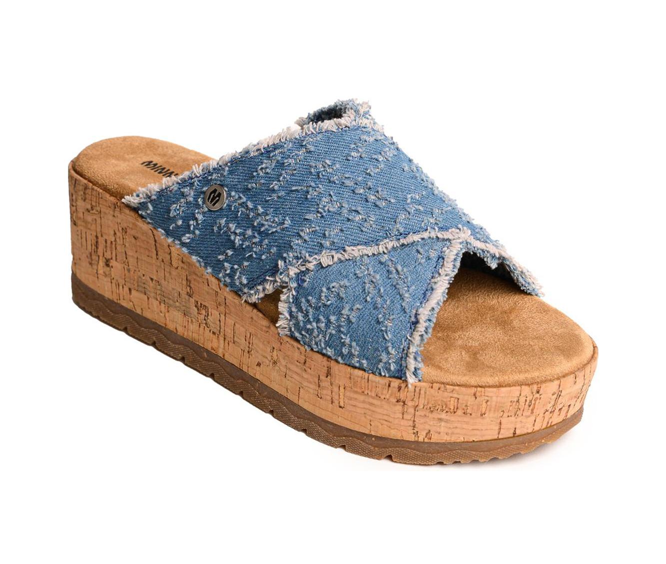 Women's Minnetonka Posey Crossband Wedge Sandals