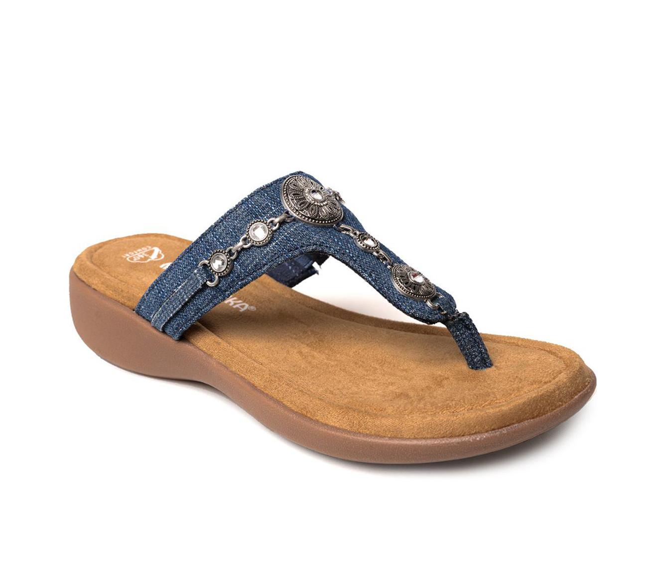 Women's Minnetonka Brecca Embellished Flip-Flops