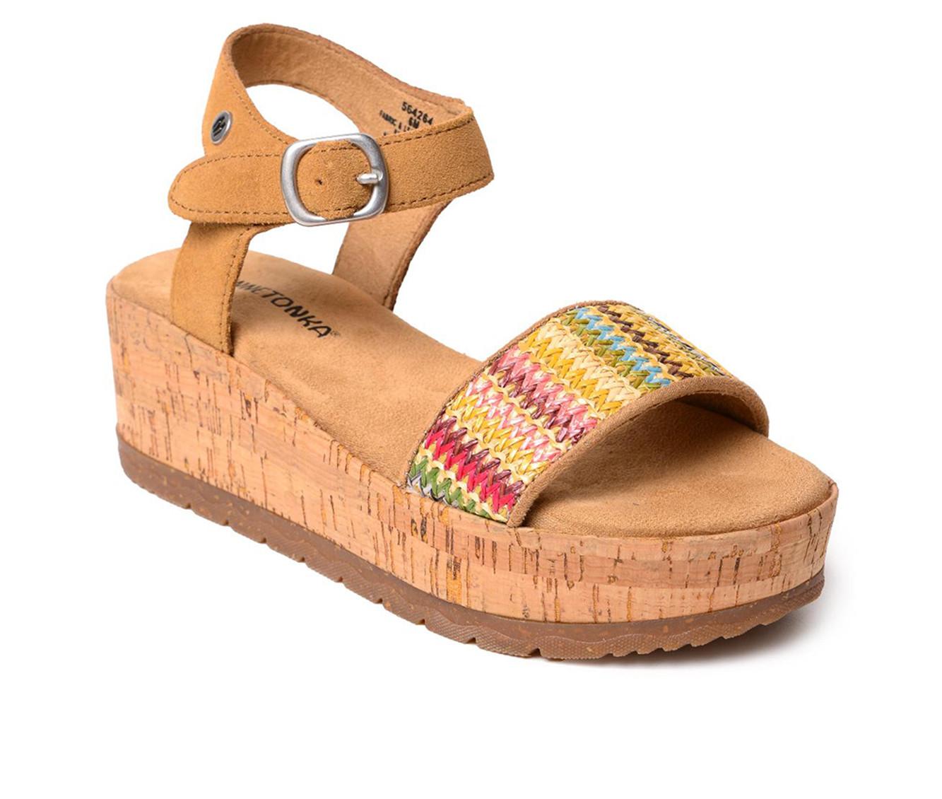 Women's Minnetonka Patrice Wedge Platform Sandals