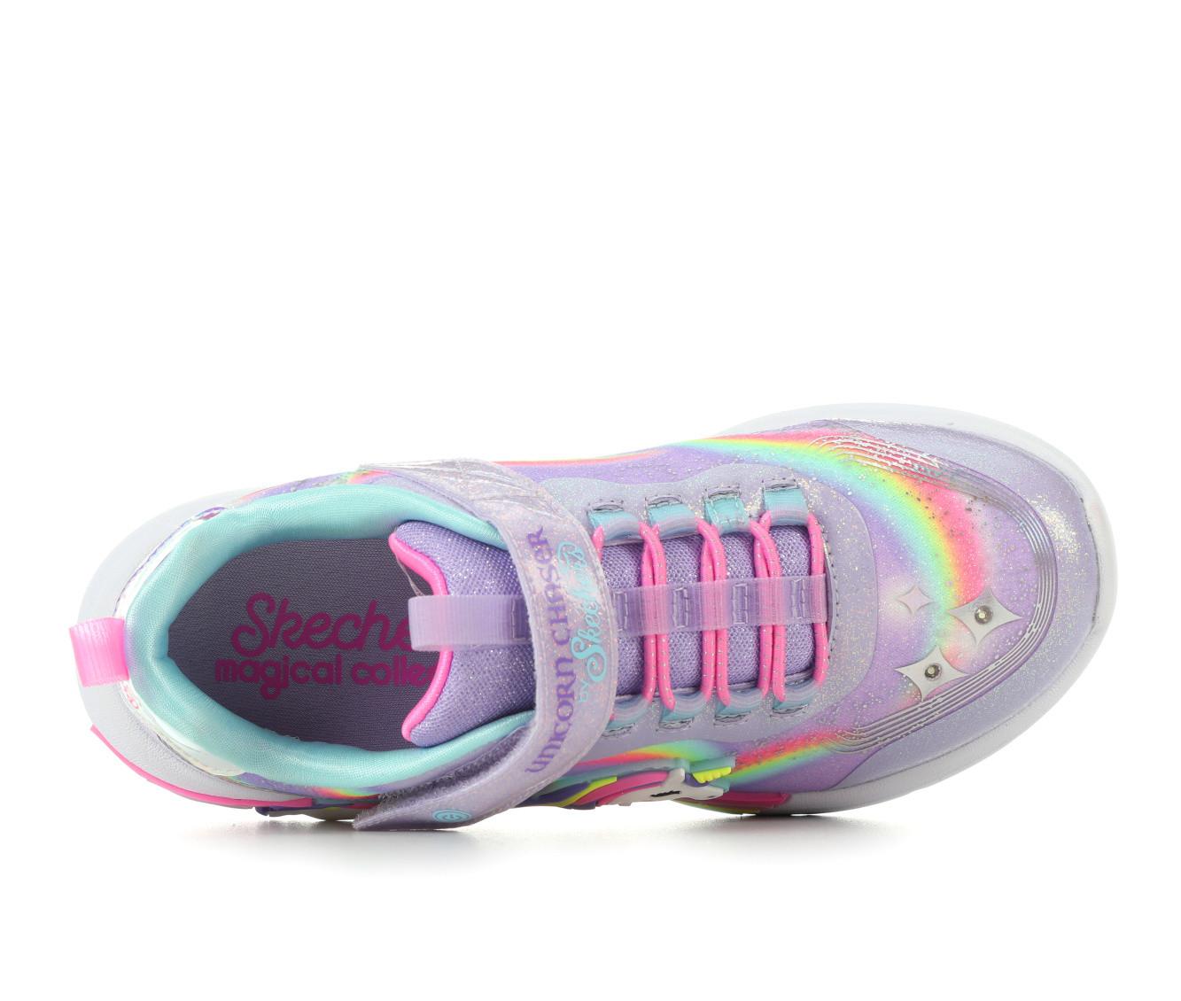 SKECHERS Girls Unicorn Chaser Light Up Sneakers