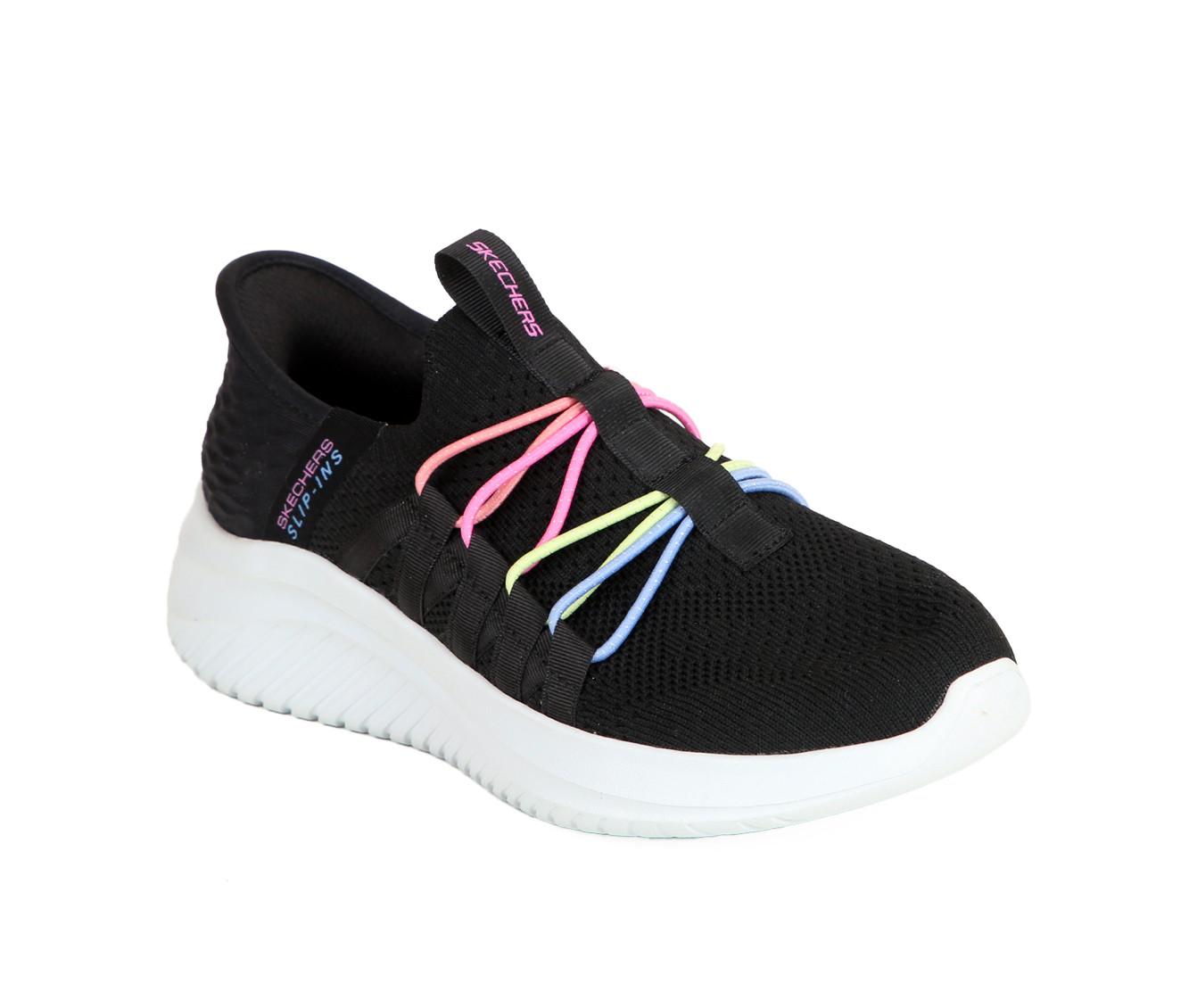 Girls' Skechers Little Kid & Big Kid Ultra Flex 3.0 Bungee Fun Sneakers