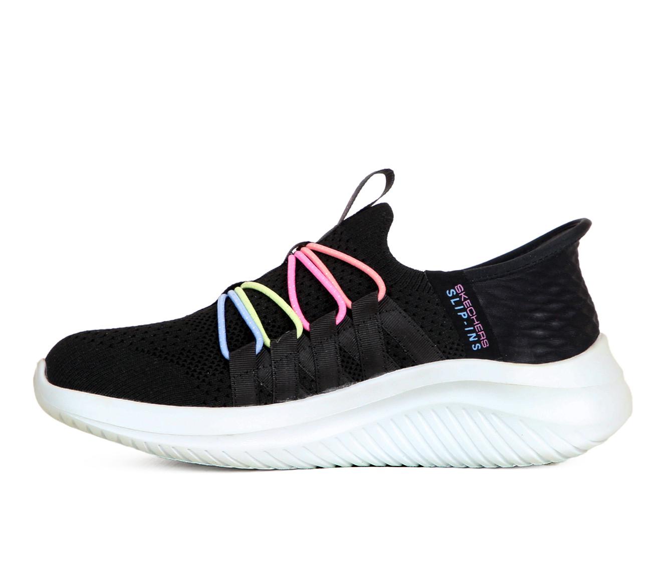 Girls' Skechers Little Kid & Big Kid Ultra Flex 3.0 Bungee Fun Sneakers
