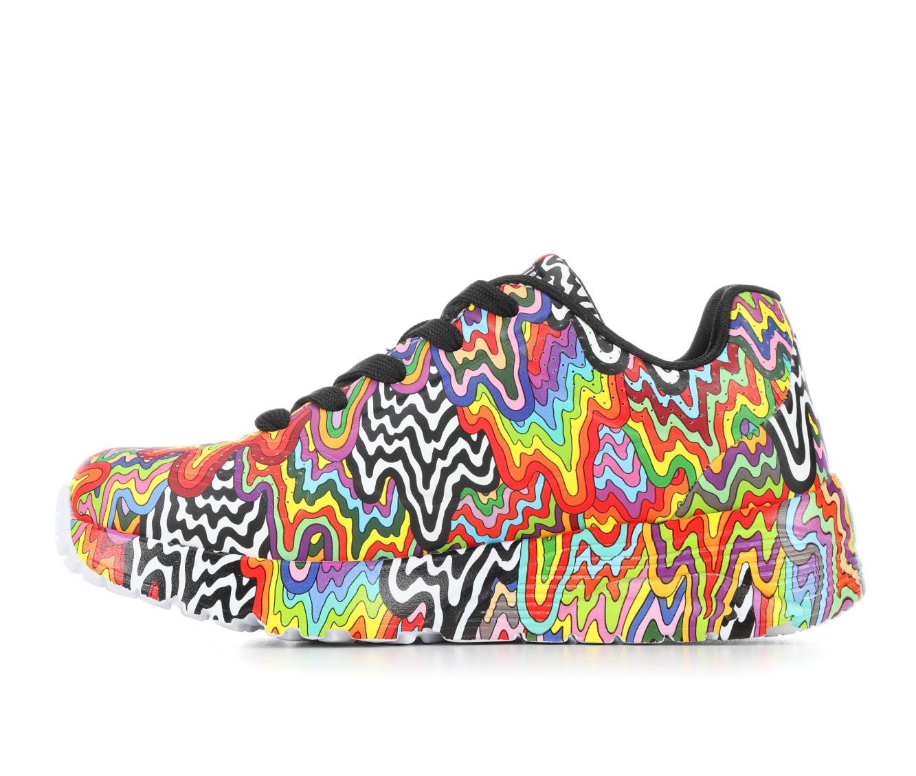 Girls' Skechers Street Uno Lite Jen Stark Print 13-7 Sneakers