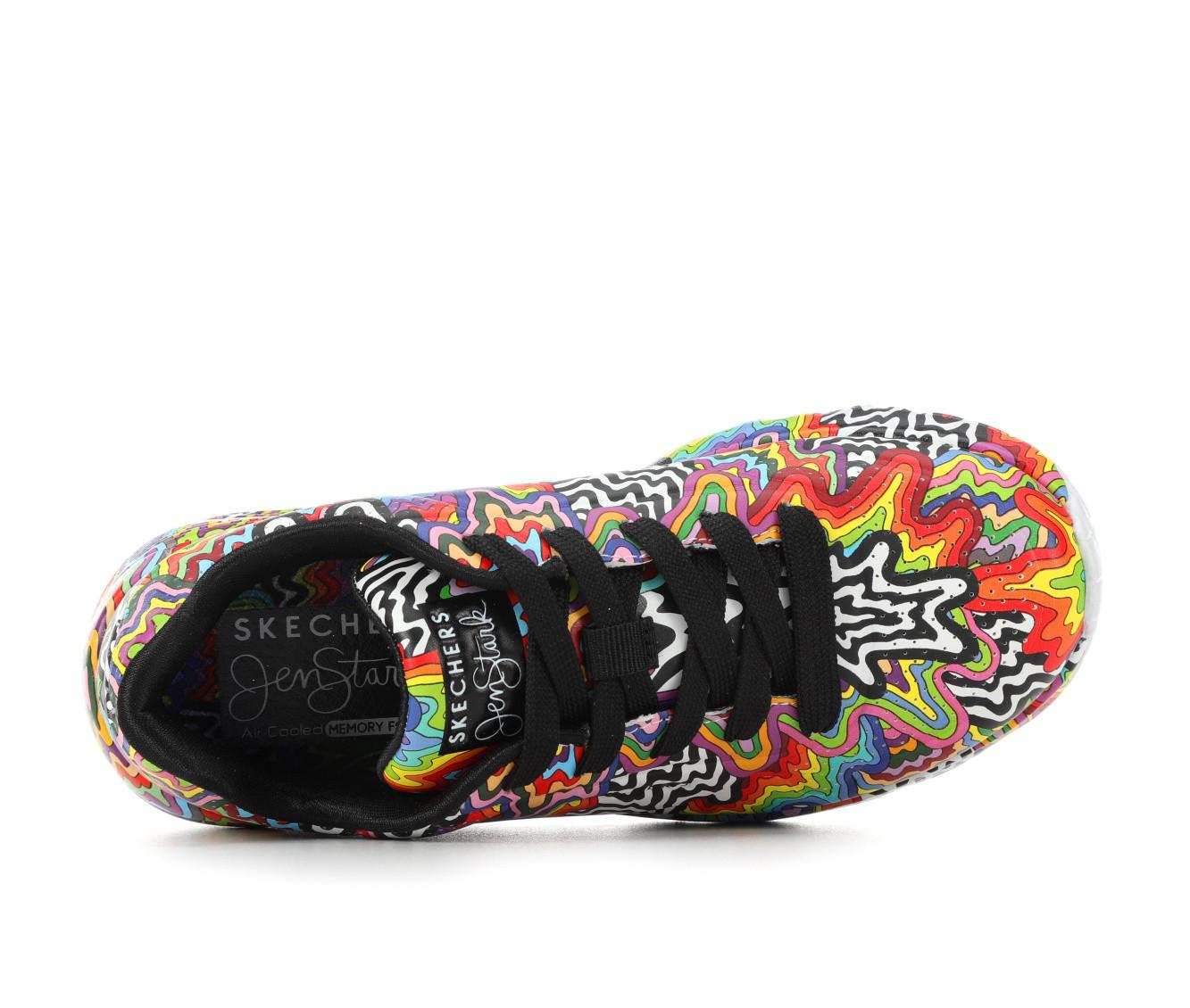 Girls' Skechers Street Uno Lite Jen Stark Print 13-7 Sneakers