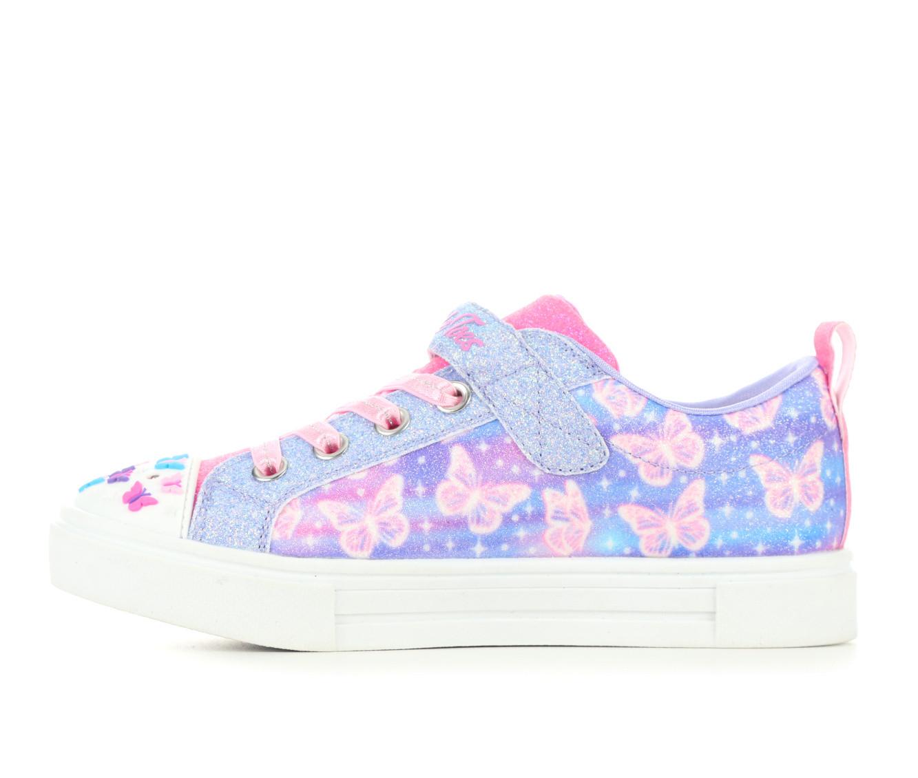 Girls' Skechers Little Kid Twinkle Sparks Butterfly Light-Up Sneakers