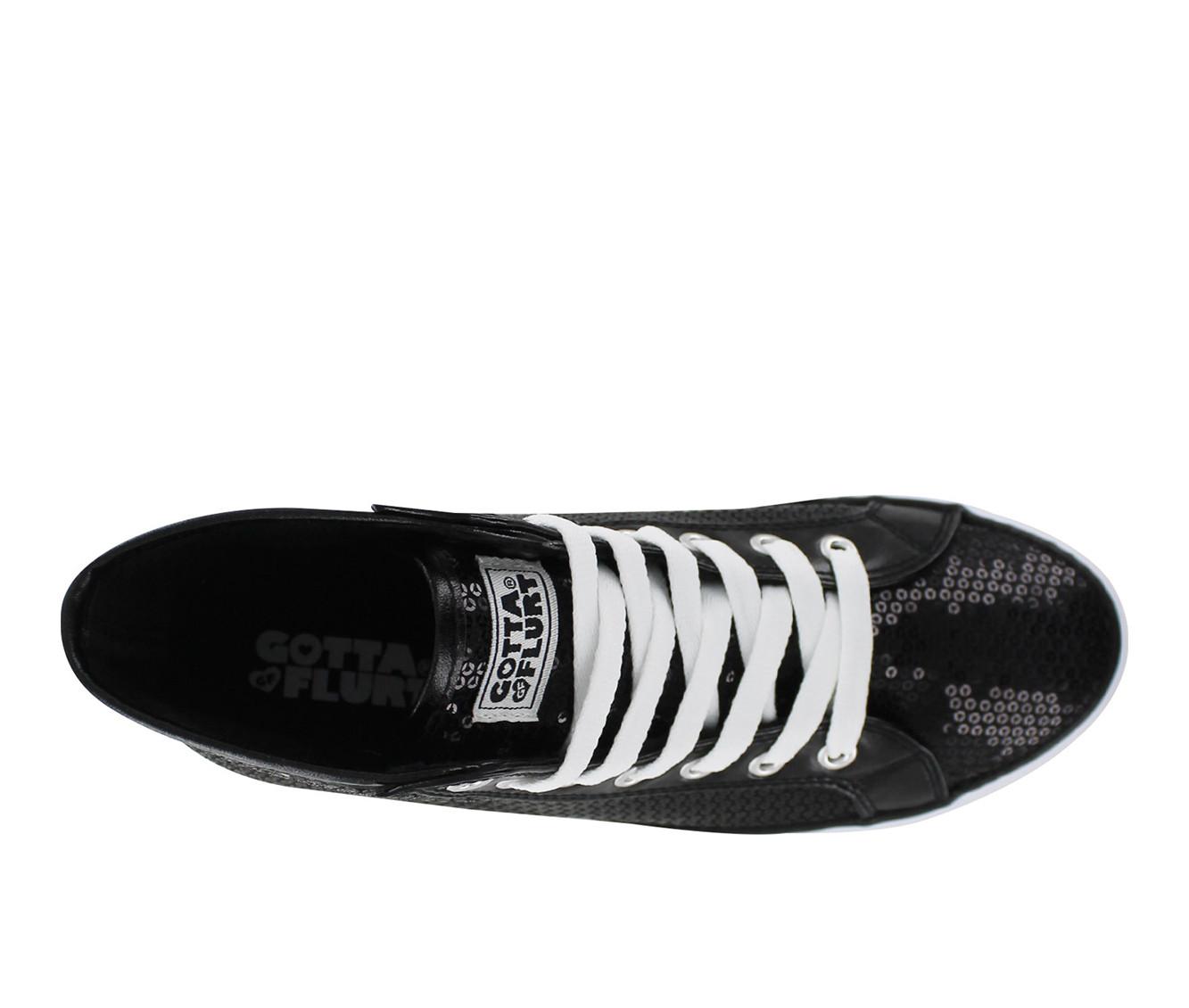 Gotta flurt black sequin on sale sneakers