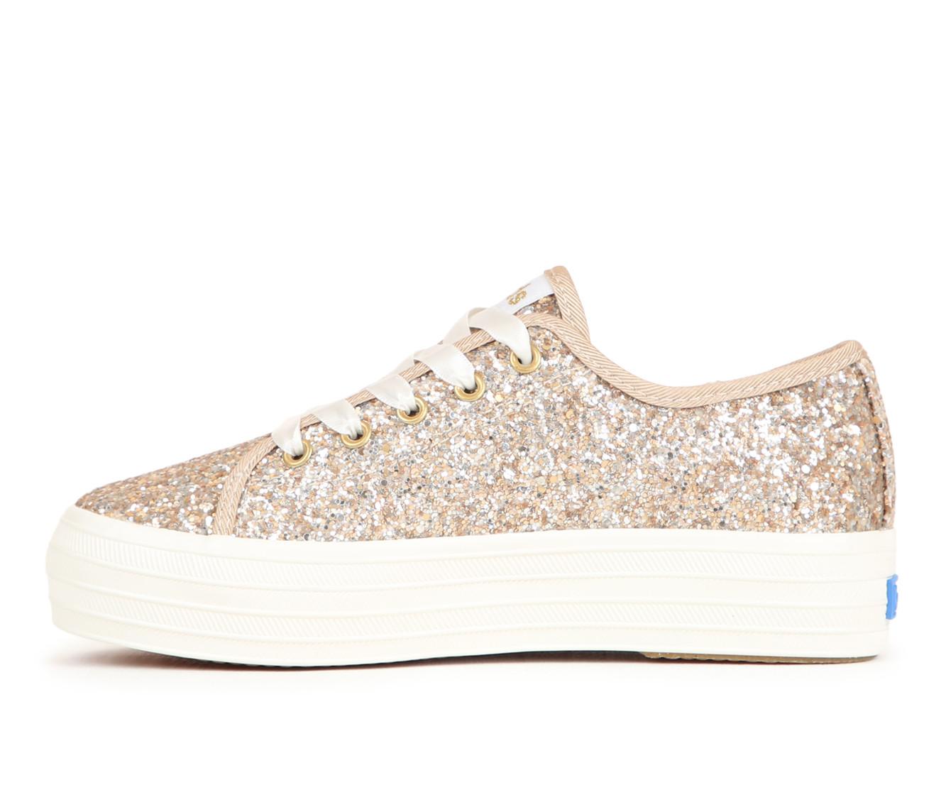 Girls' Keds Little Kid & Big Kid Triple Up Glitter Celebrations Platform Sneakers