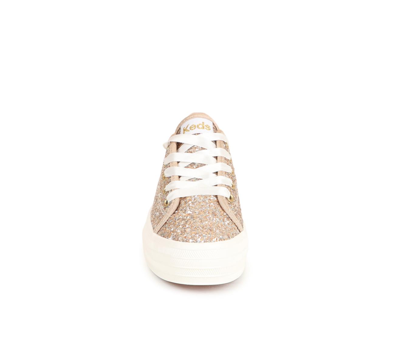 Keds Girls Triple Up Glitter Celebrations Platform Sneakers Youth 2 Youth