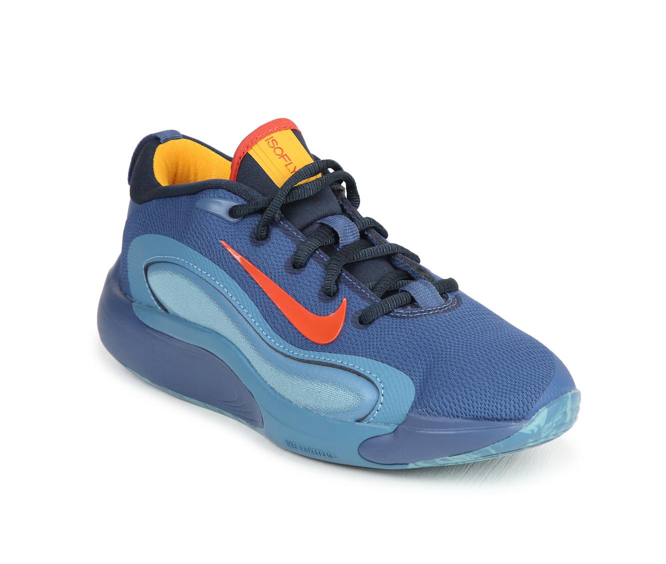 Nike Big Kids IsoFly Basketball Shoes in Blue Mystic Navy Size 4.0