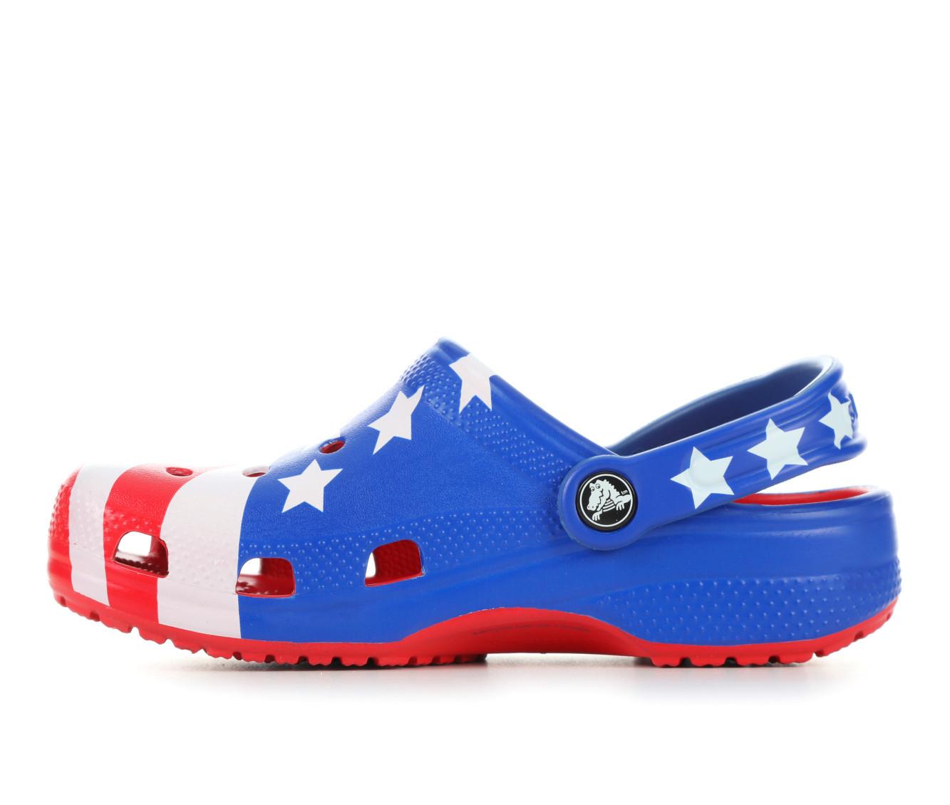 Boys Crocs Little Kid Big Kid American Flag Clogs Shoe Carnival