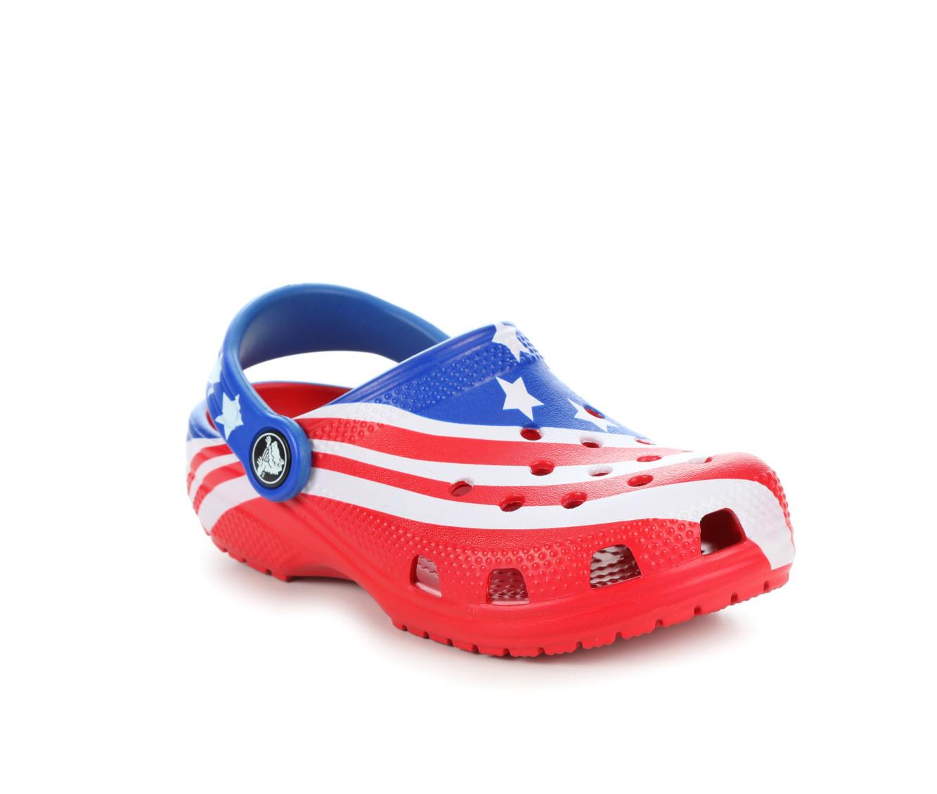 Boys Crocs Infant Toddler American Flag Clogs Shoe Carnival