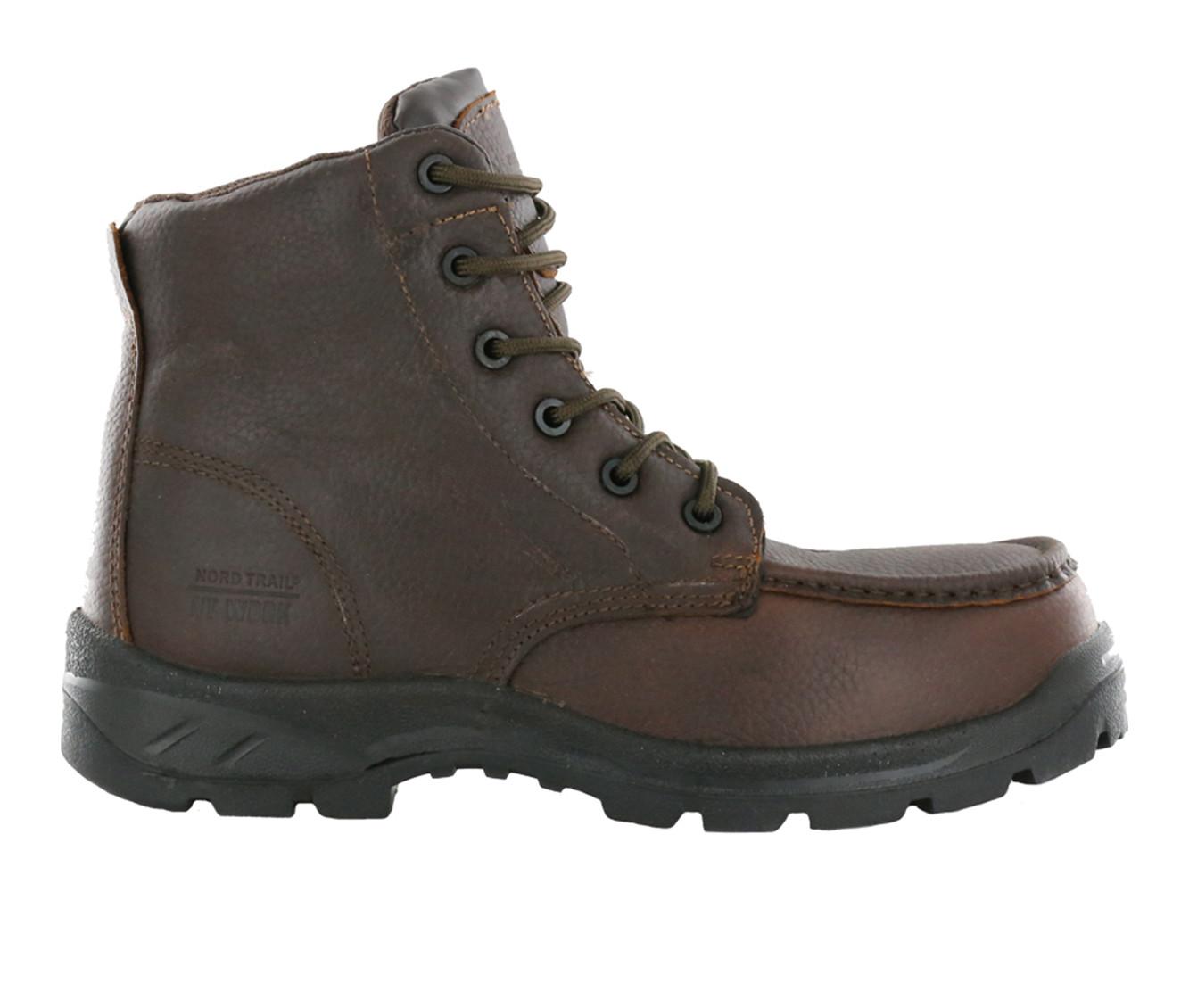 Men's Nord Trail Georgia Safety Toe Moccasin Leather Work Boot