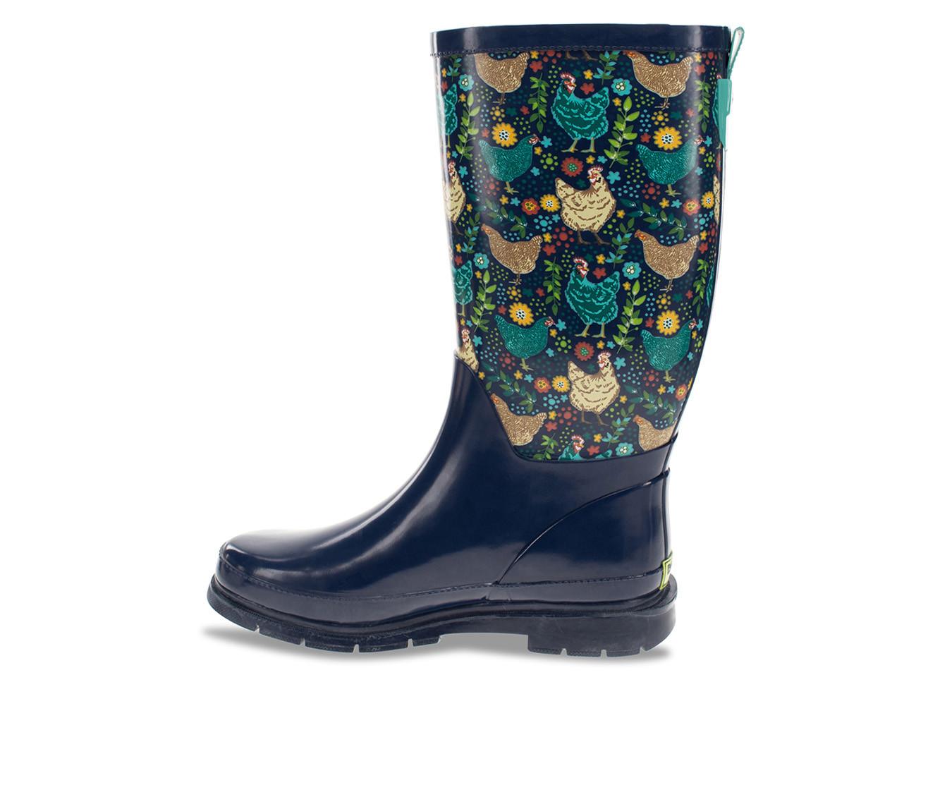 Women's Western Chief Chicken Scratch Tall Rain Boots