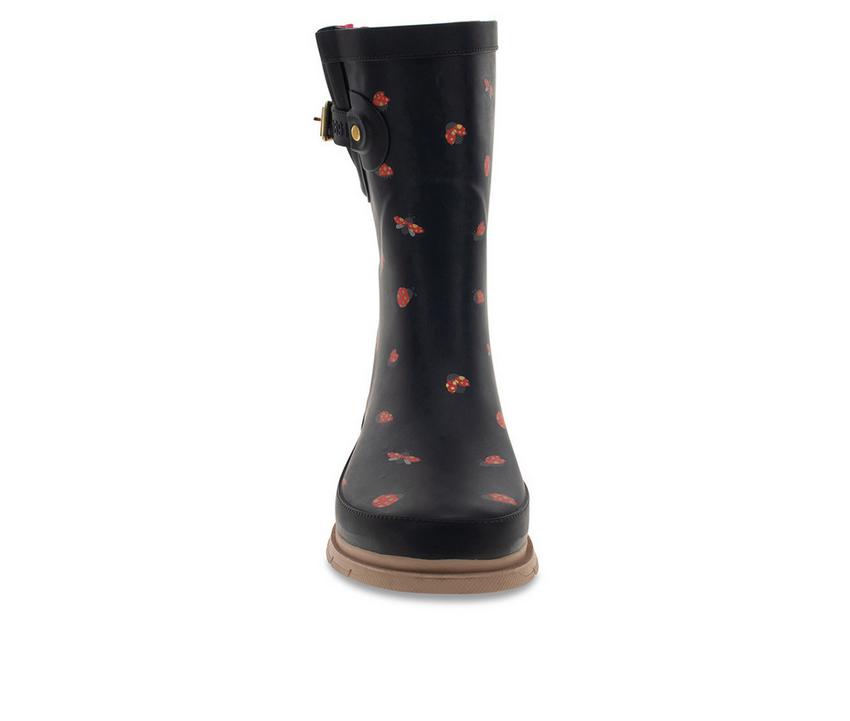 Women's Western Chief Lucky Ladybug Mid Rain Boots