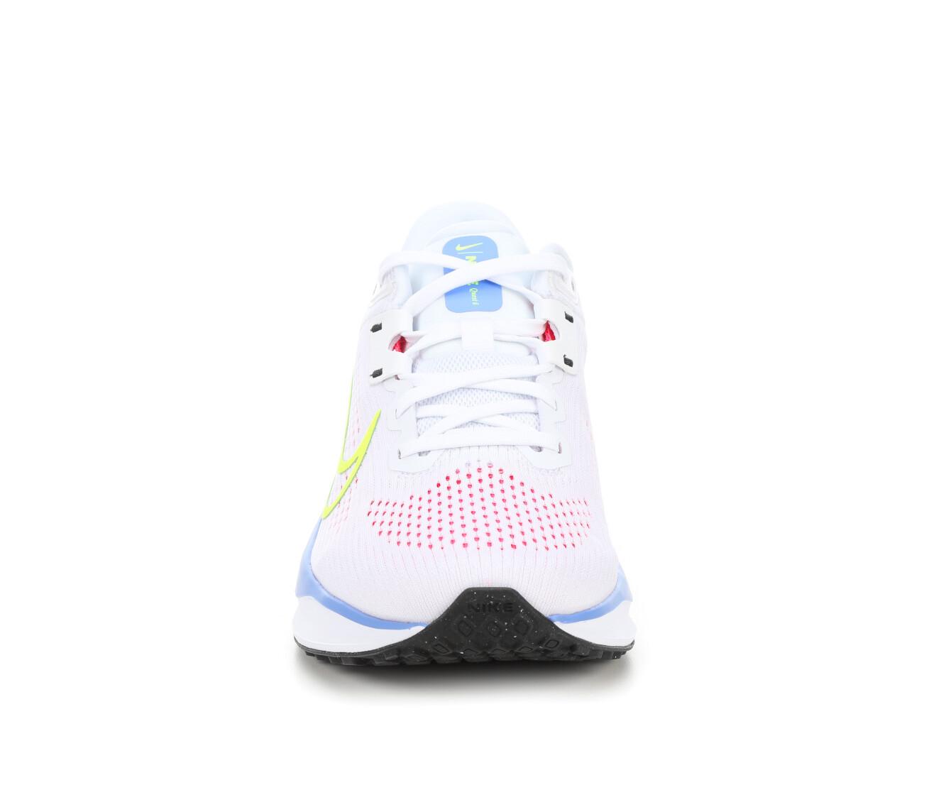 Women s Nike Quest 6 Running Shoes in White Volt Pk Size 9 Shoe Carnival