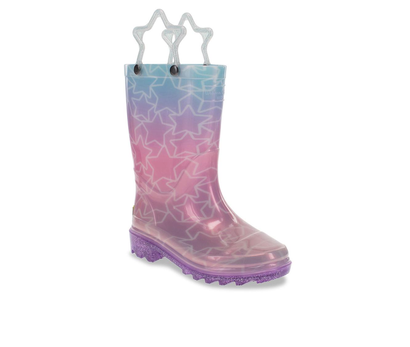 Girls' Western Chief Toddler Glitter Star Lighted Rain Boots