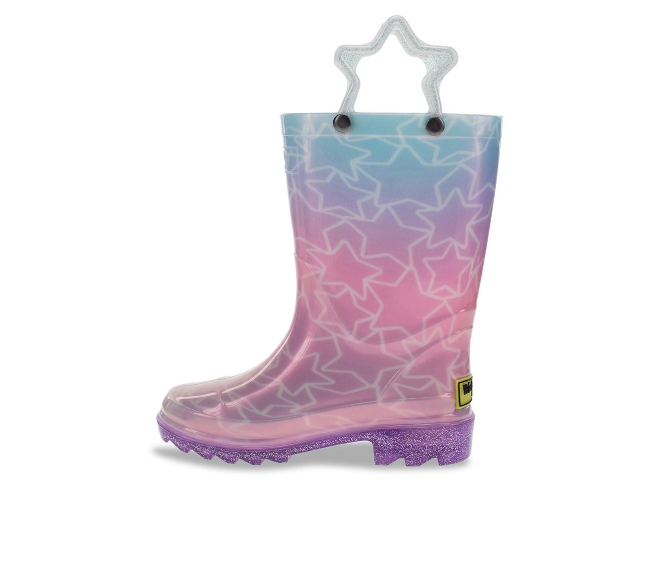 Girls' Western Chief Toddler Glitter Star Lighted Rain Boots