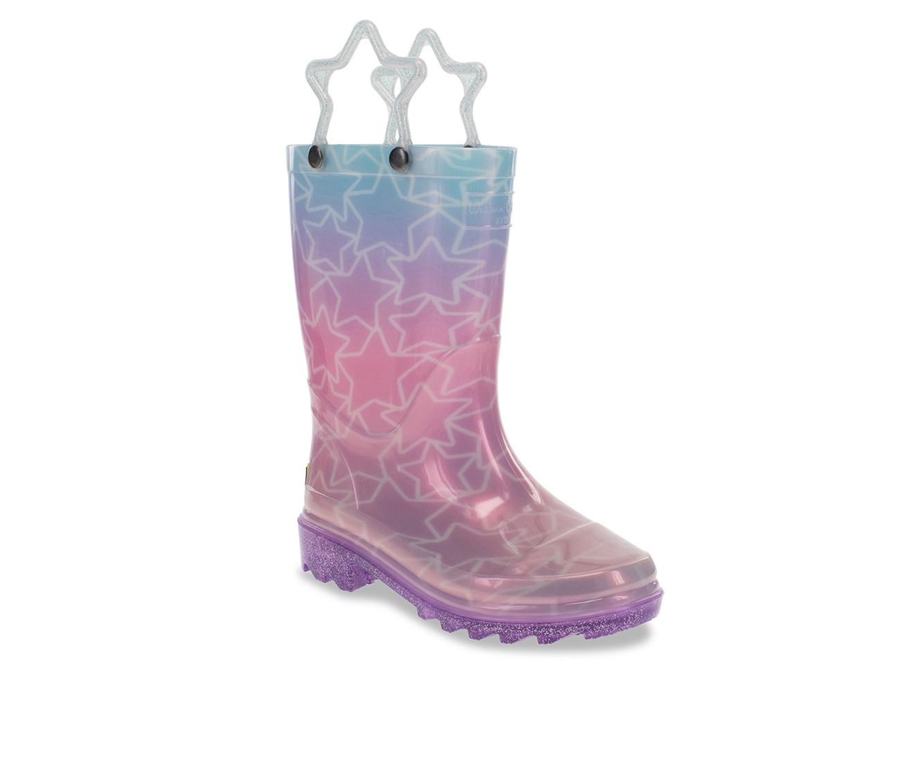 Girls' Western Chief Little Kid Glitter Star Lighted Rain Boots