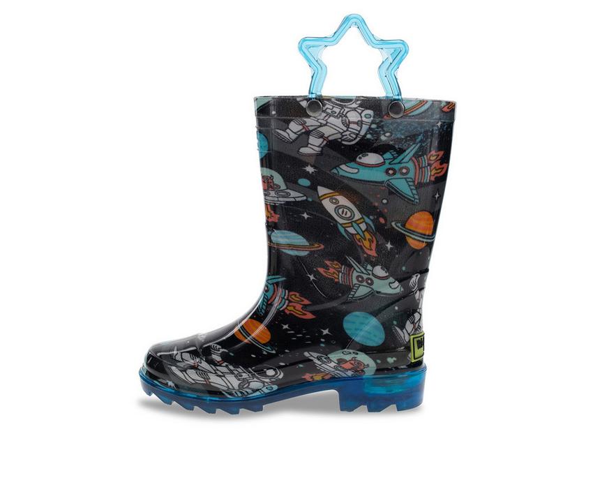 Boys' Western Chief Toddler Silly Space Lightted Rain Boots