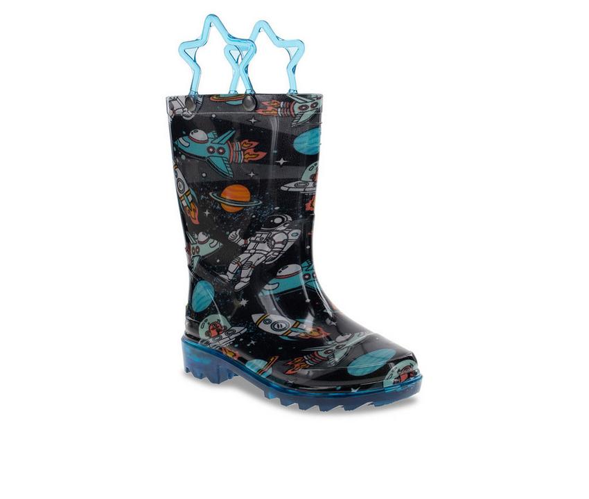 Boys' Western Chief Little Kid Silly Space Lighted Rain Boots