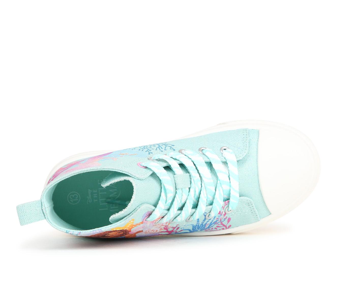 Girls' Disney Little Kid & Big Kid 13-4 Ariel Mid Top Sneakers