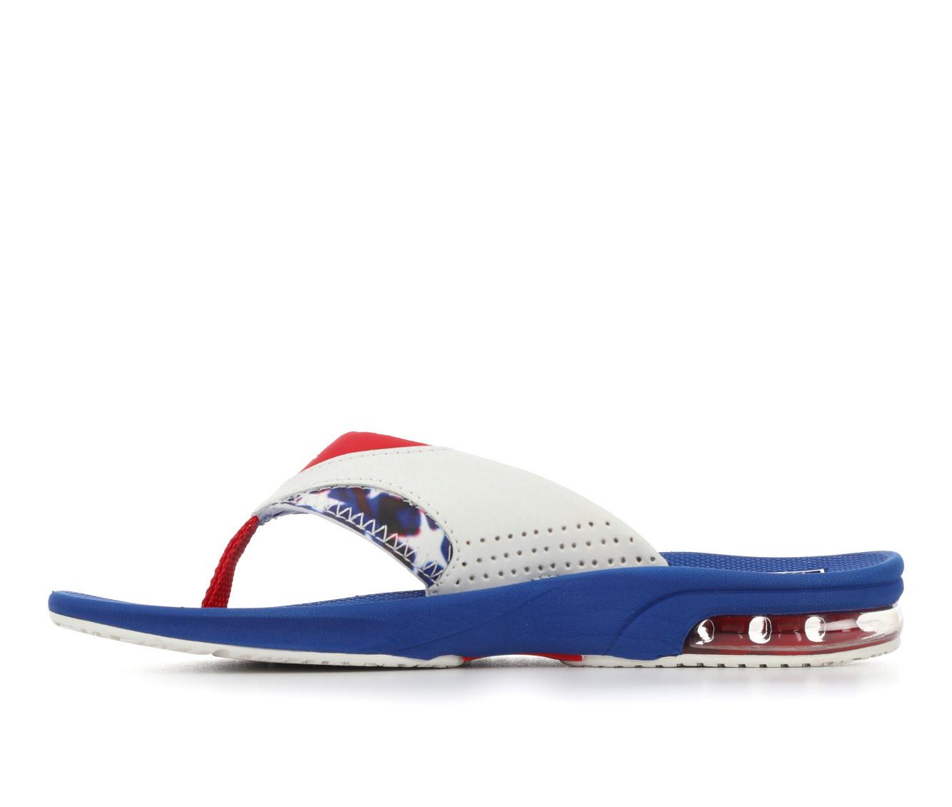 Boys' Reef Little Kid & Big Kid Fanning Red White Blue Sandals