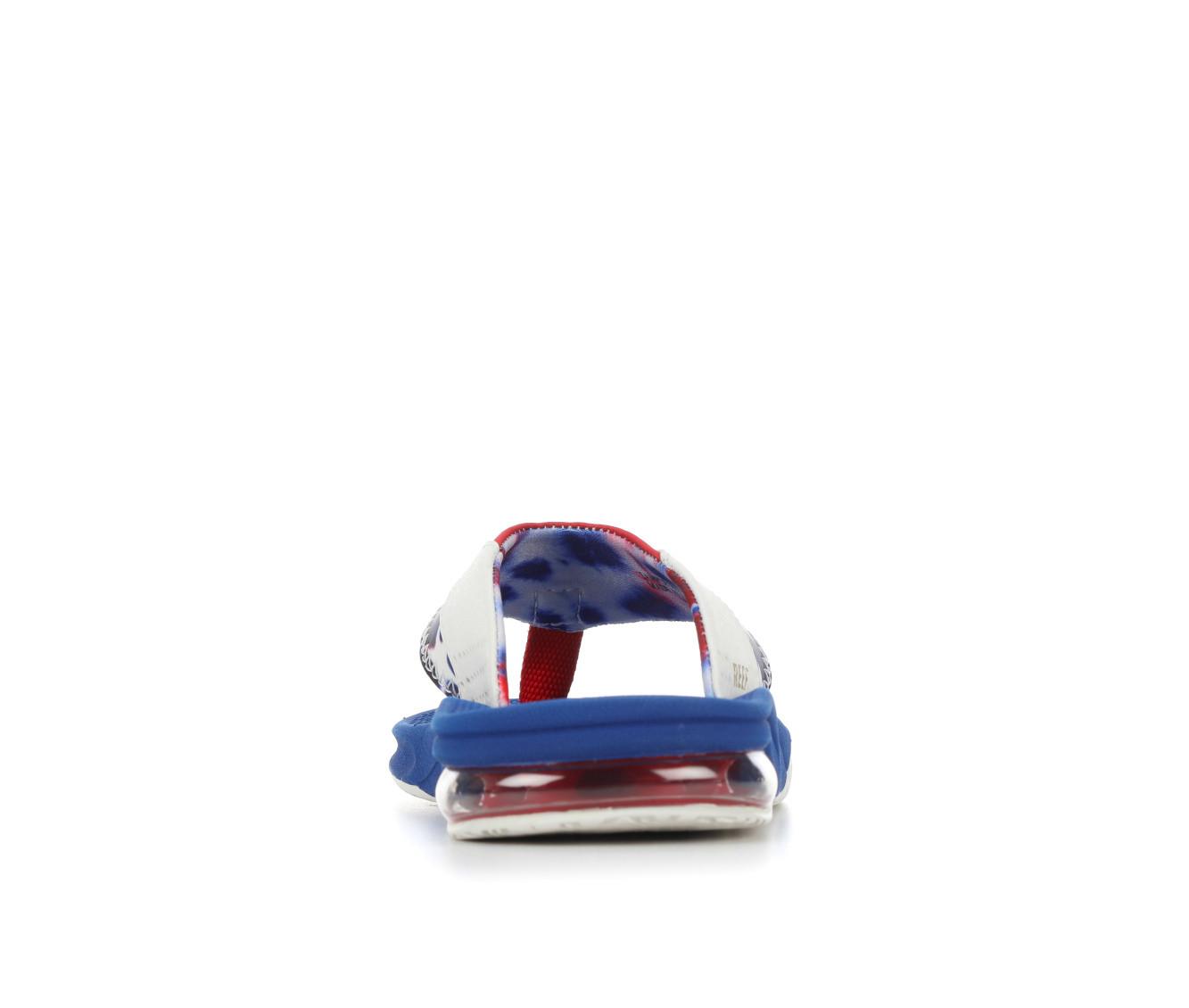 Boys' Reef Little Kid & Big Kid Fanning Red White Blue Sandals