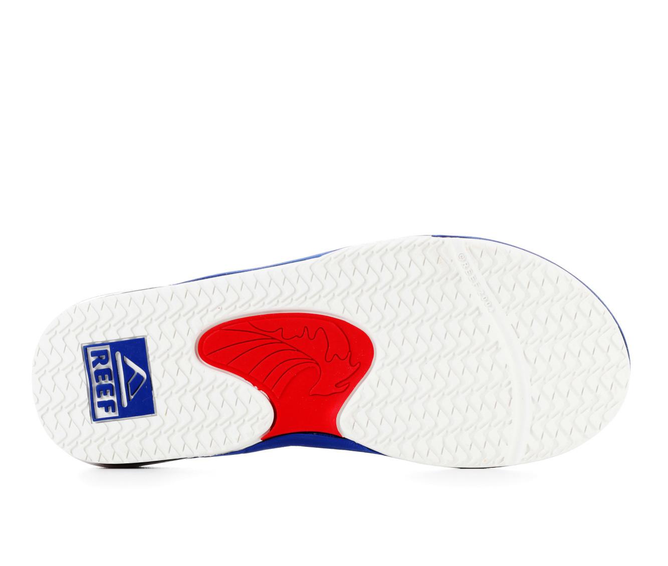 Boys' Reef Little Kid & Big Kid Fanning Red White Blue Sandals