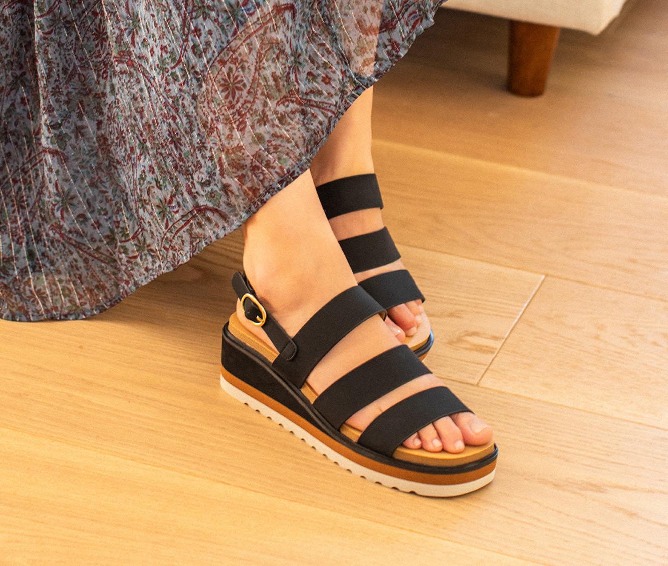 Women's Yellow Box Andaya Wedge Sandals