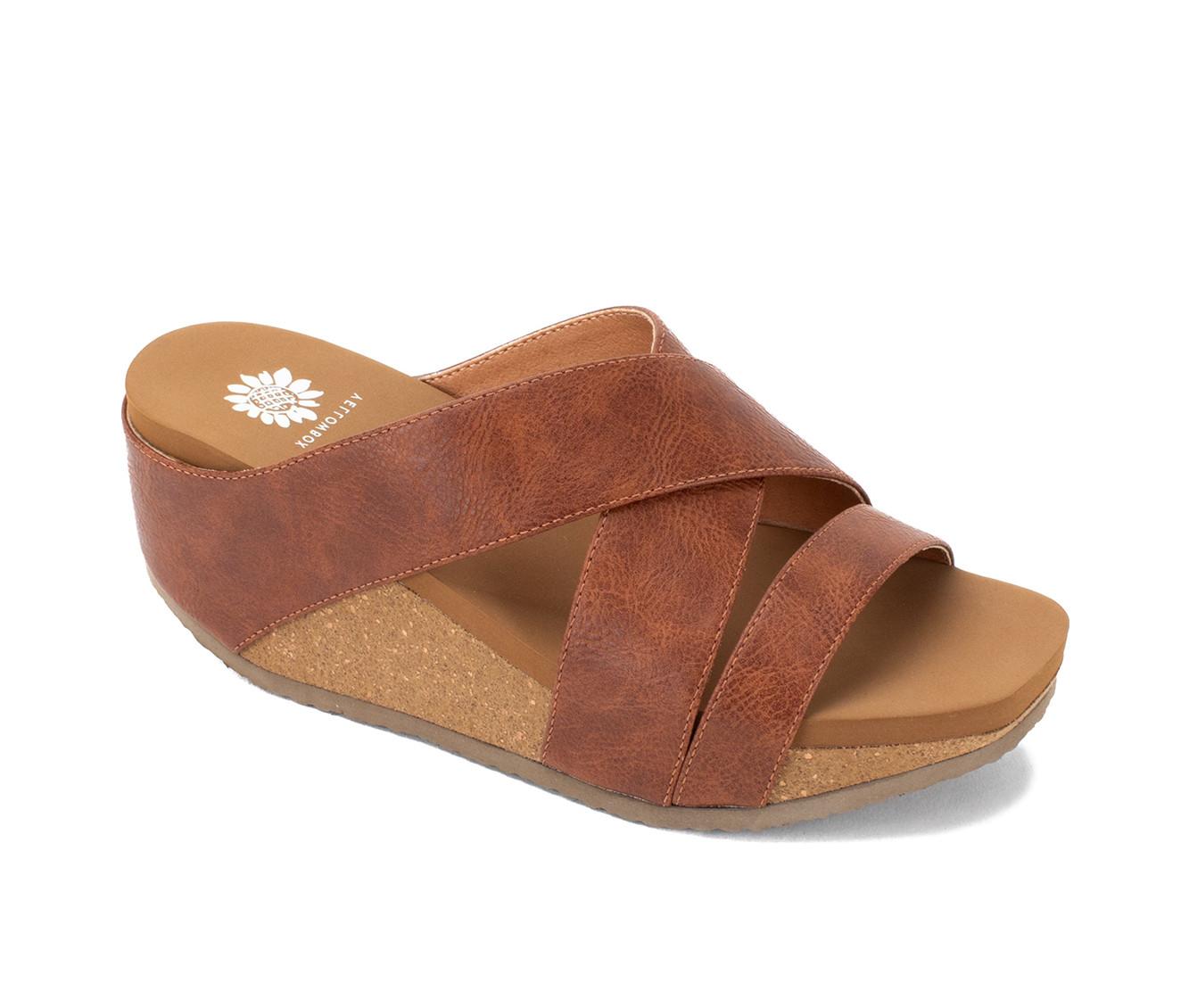 Women's Yellow Box Chela Wedge Sandals