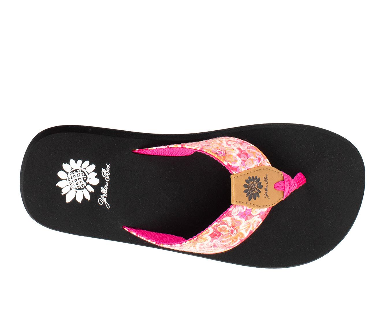 Women's Yellow Box Freddy Flip-Flops