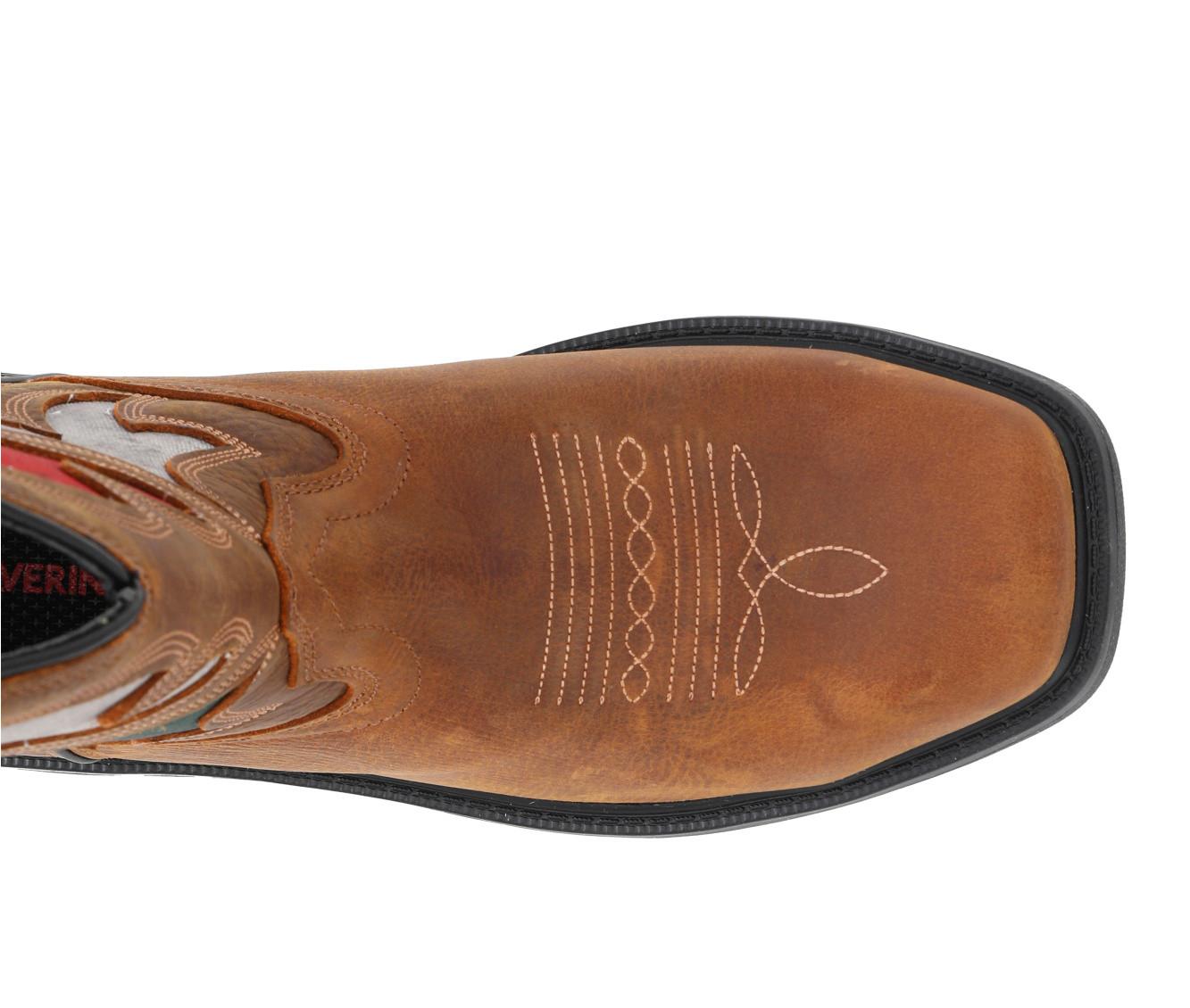 Wolverine Herren Rancher Stiefel – Wasserdichte Arbeitsstiefel Mit Stahlkappe, Vollnarbenleder, Für Bau & Outdoor