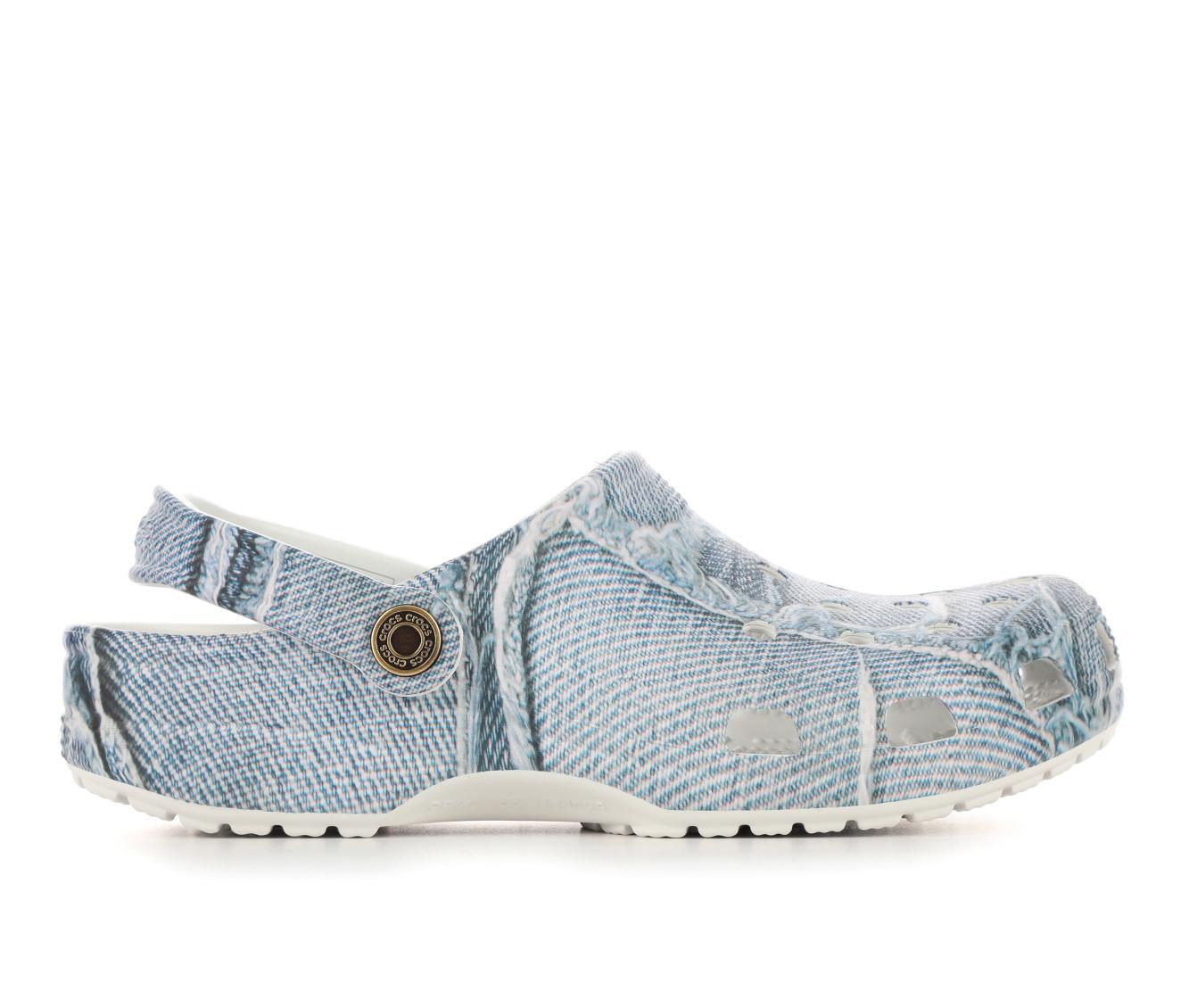 Adults Crocs Classic Denim Clogs Shoe Carnival