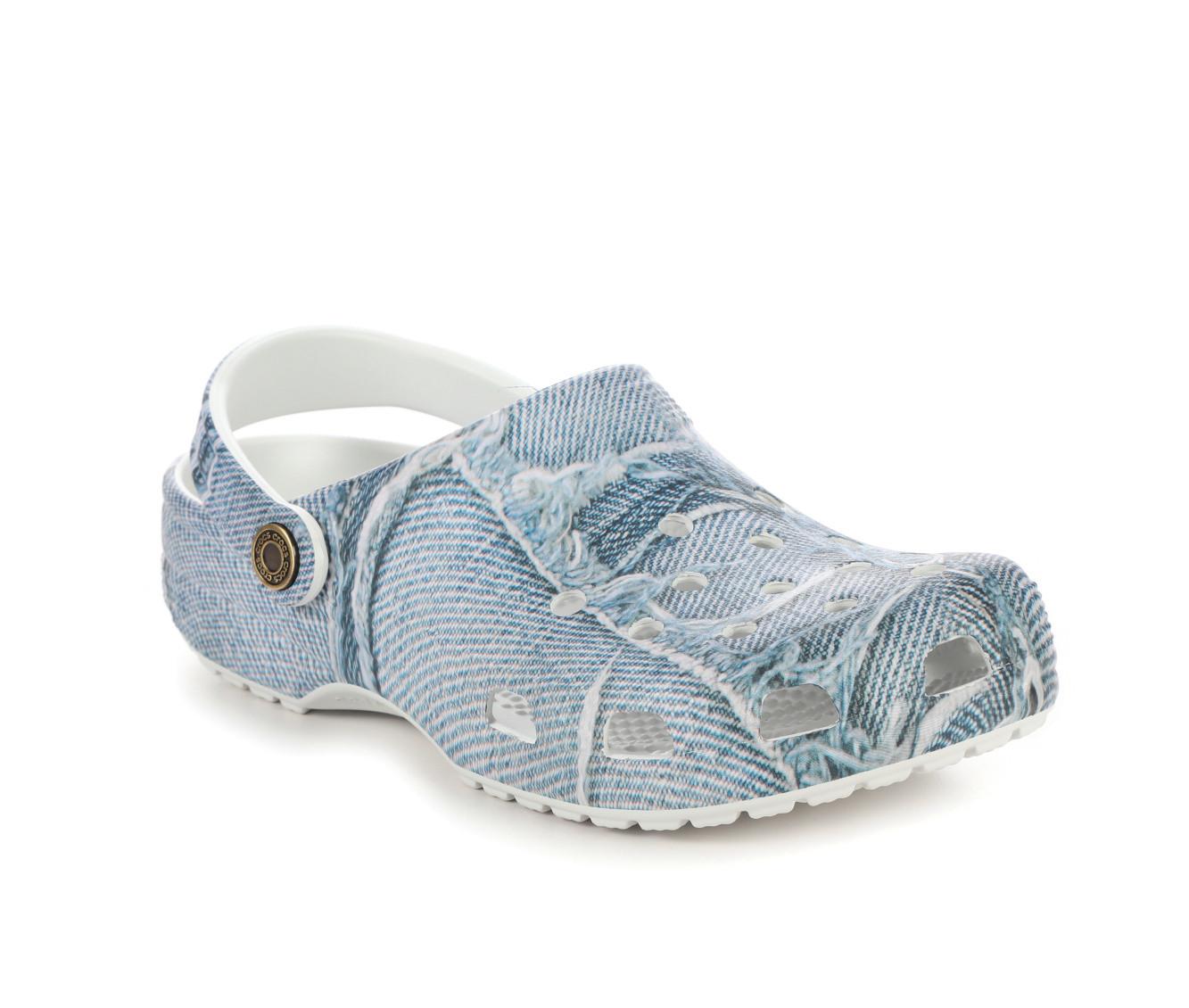 Adults' Crocs Classic Denim Clogs