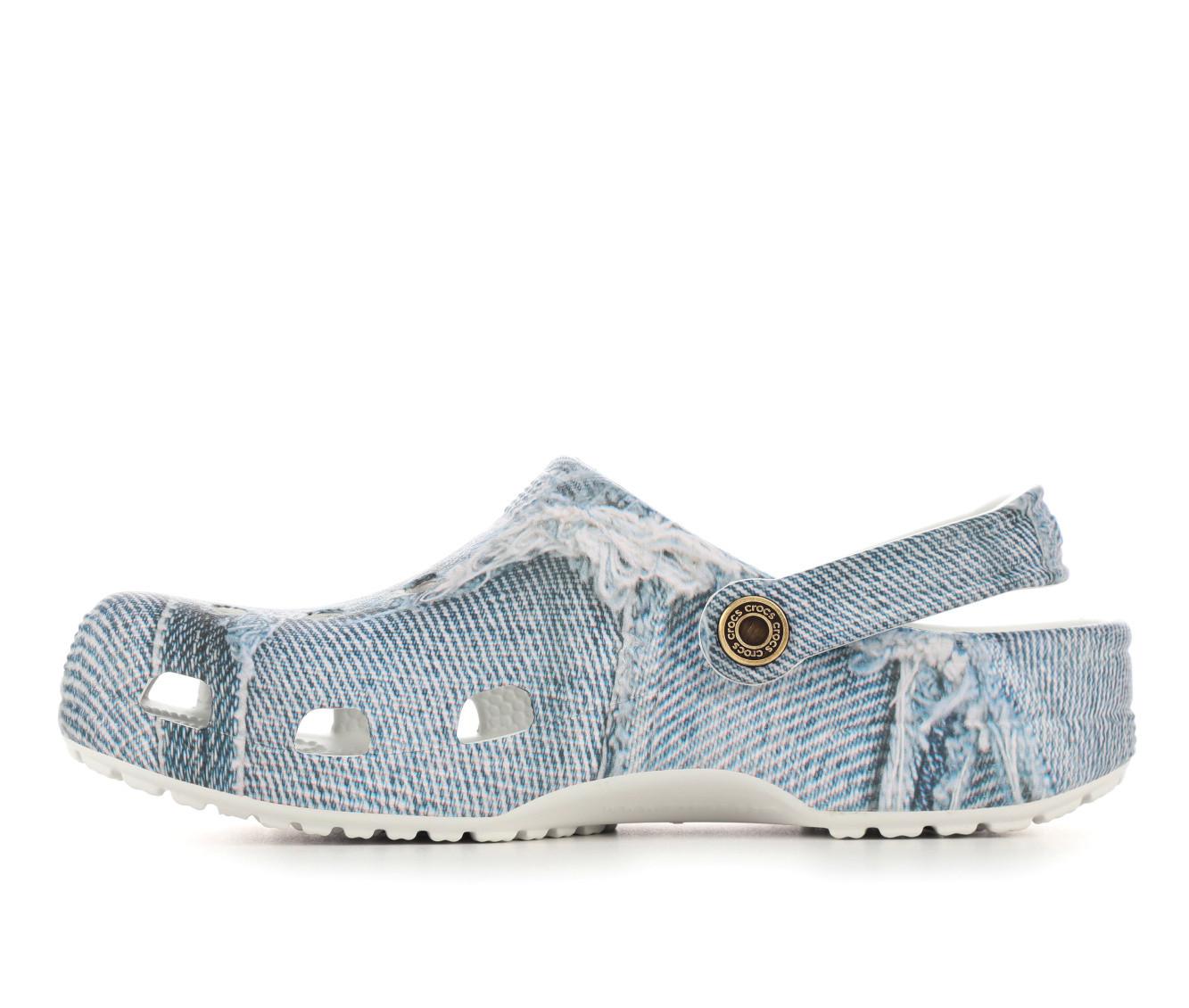 Adults' Crocs Classic Denim Clogs