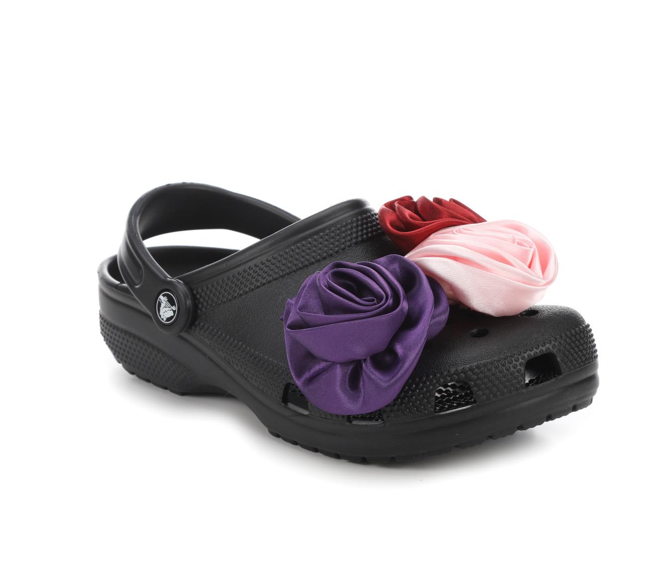 Women's Crocs Classic Rosette Clogs