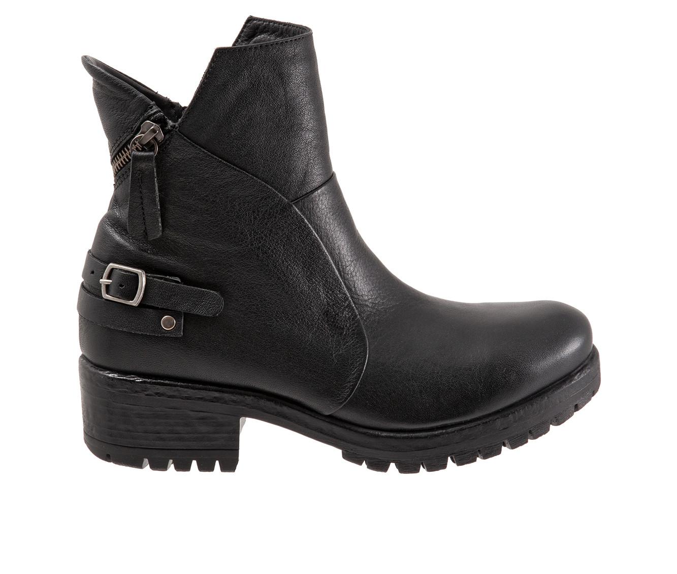 Women's moto on sale boots with buckles