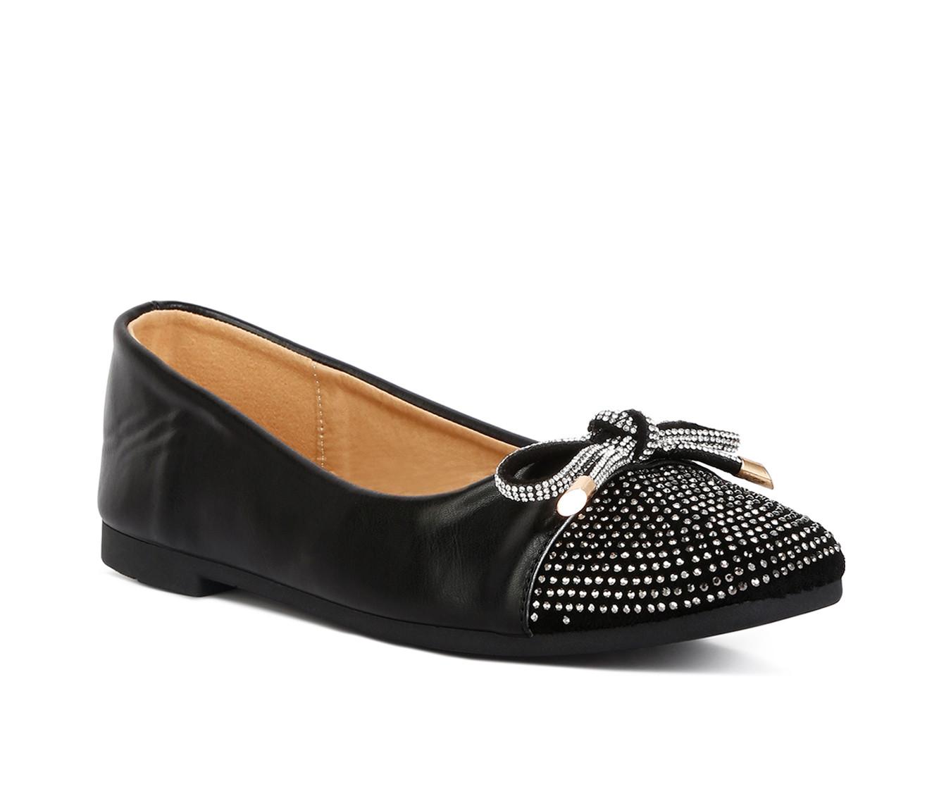 Women's London Rag Rhinestone Toe Cap Flats