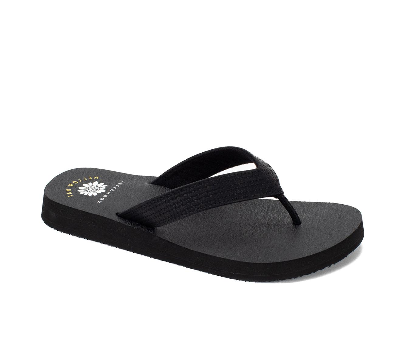 Women's Yellow Box Noon Flip-Flops