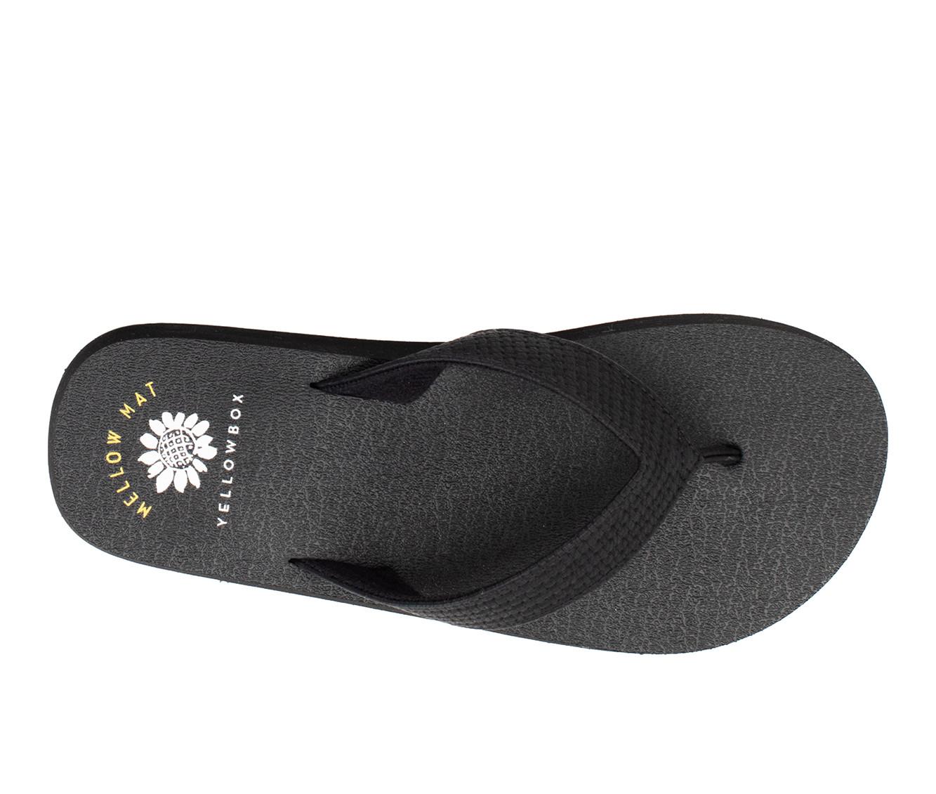 Women's Yellow Box Noon Flip-Flops