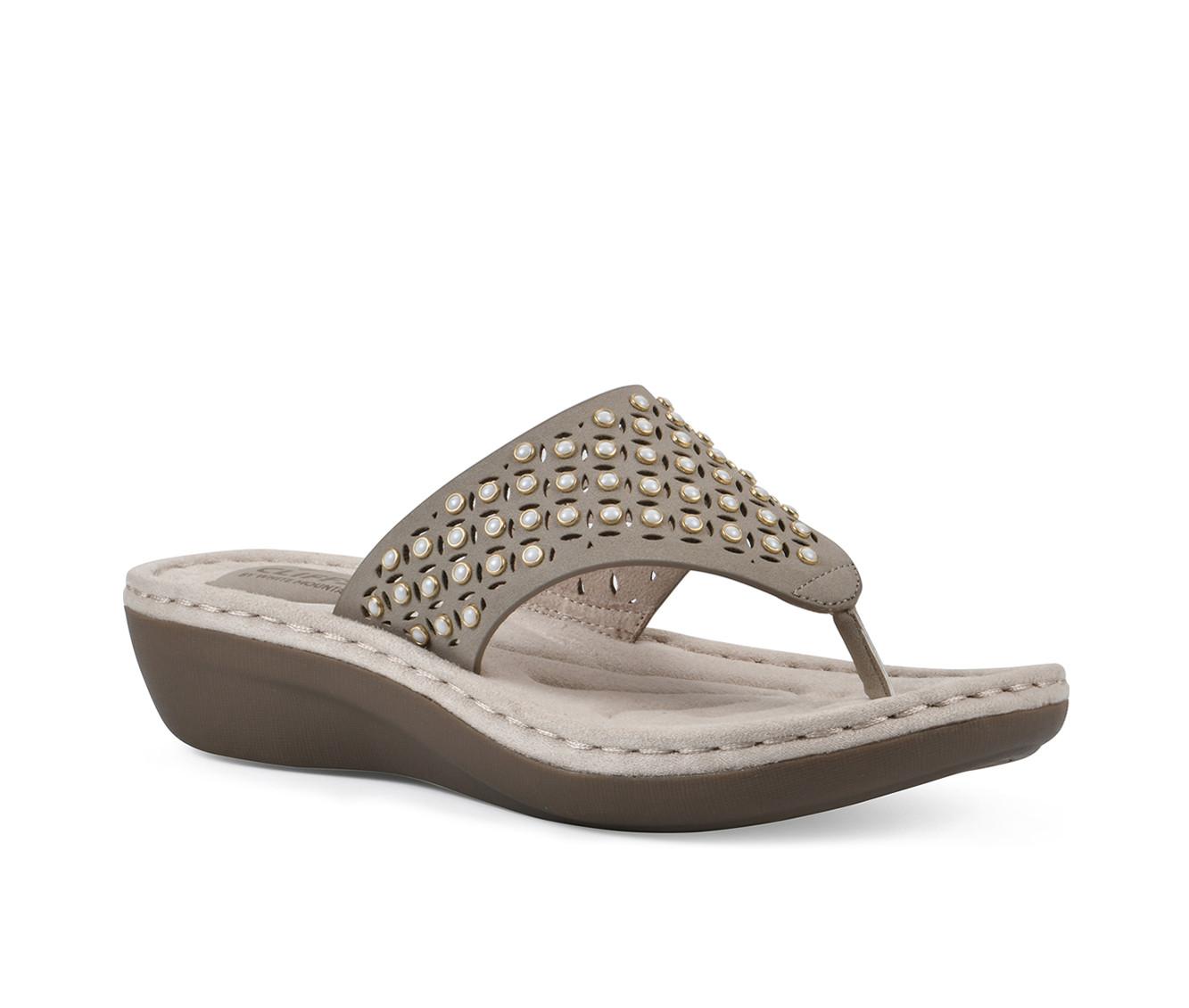 Women's Cliffs by White Mountain Camila Wedge Flip-Flops