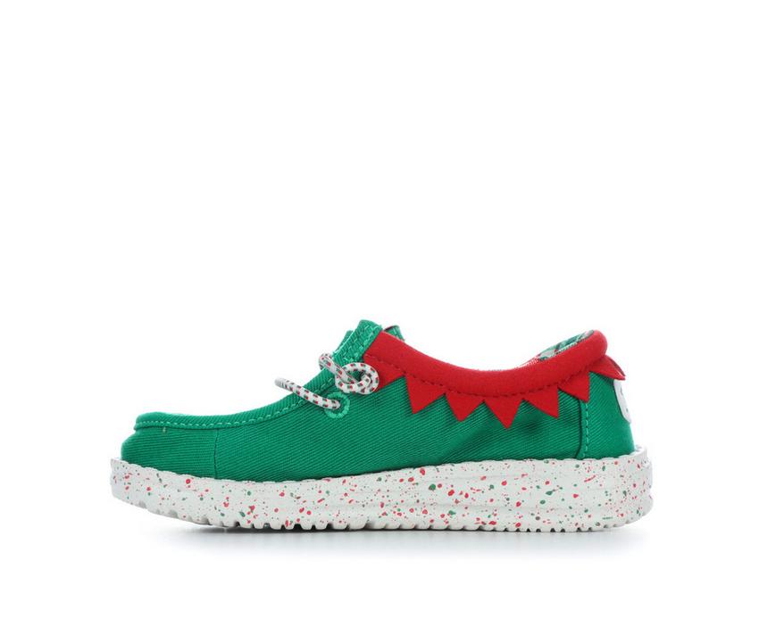 Kids' HEYDUDE Toddler Wally Holiday Elf Slip-On Shoes | Shoe Kids' HEYDUDE Toddler Wally Holiday Elf Slip-On Shoes | Shoe