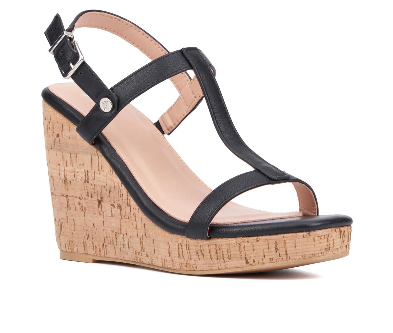 Women's New York and Company Aimee Wedge Sandals