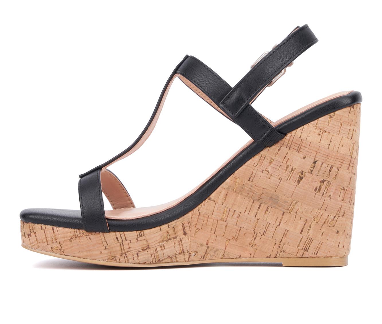 Women's New York and Company Aimee Wedge Sandals