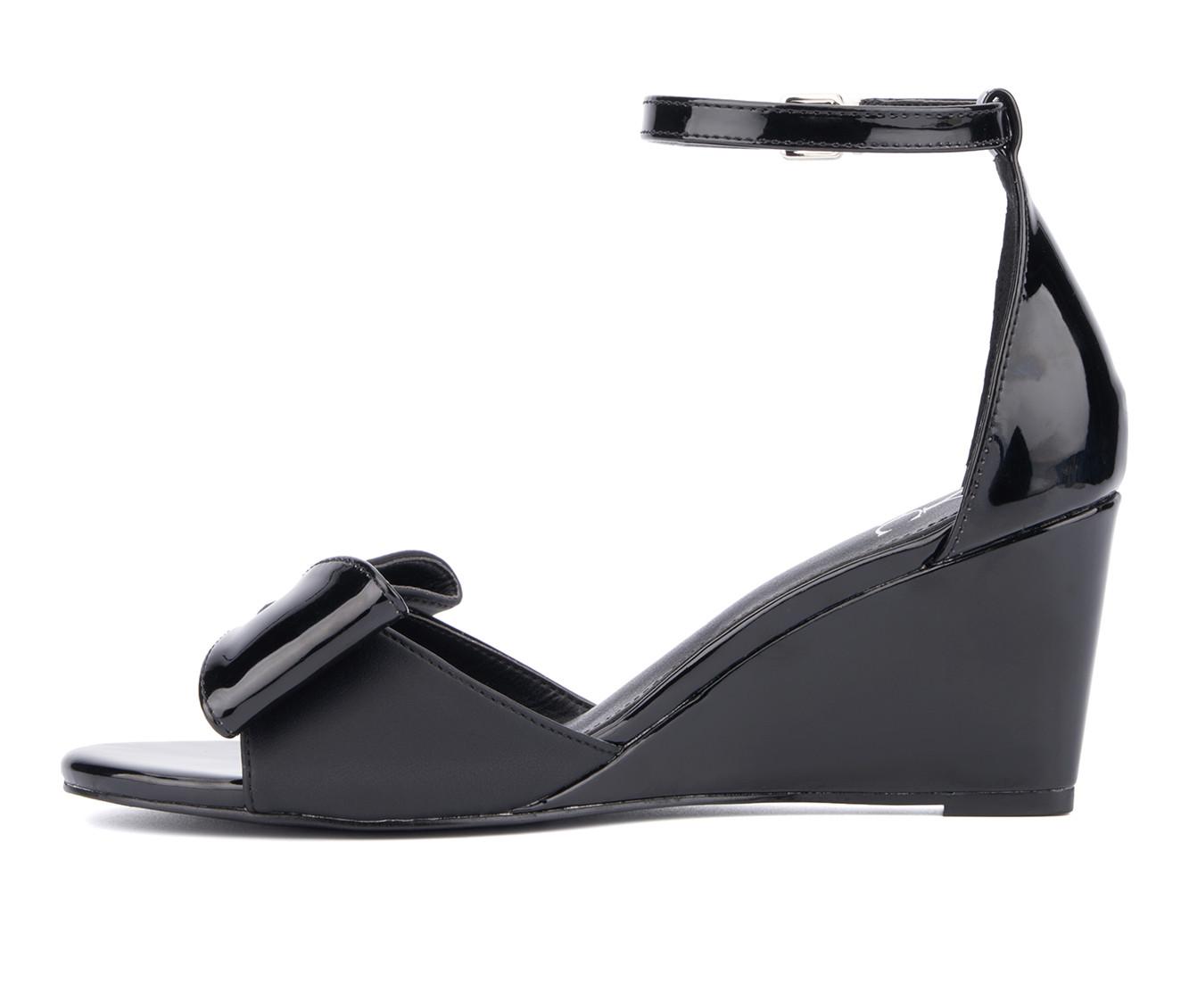 Women's New York and Company Shelby Wedge Sandals