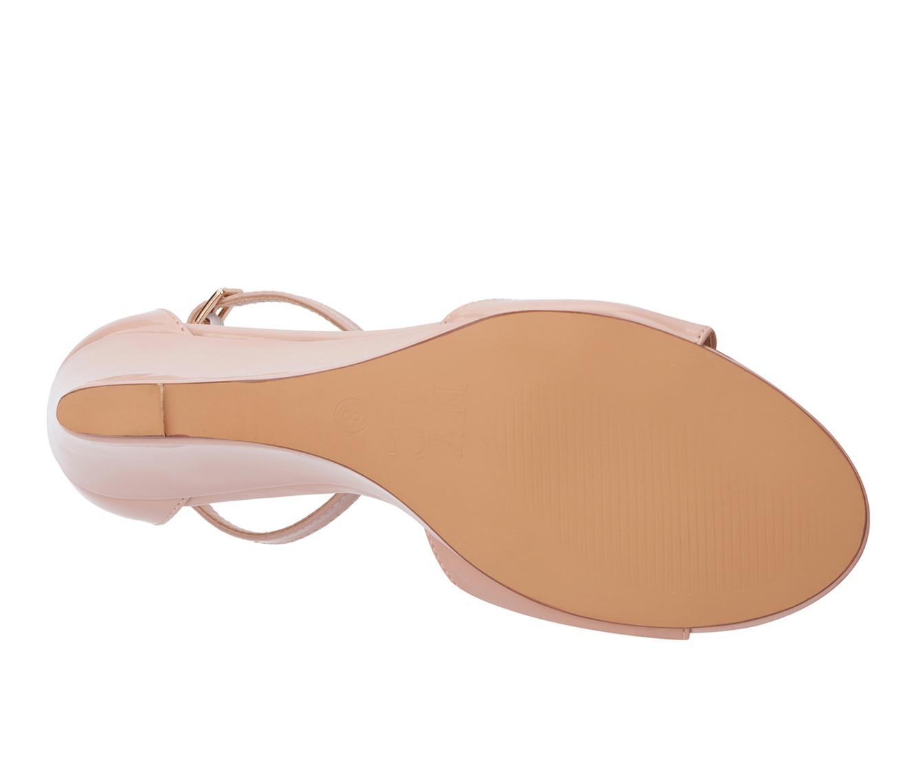 Women's New York and Company Shelby Wedge Sandals