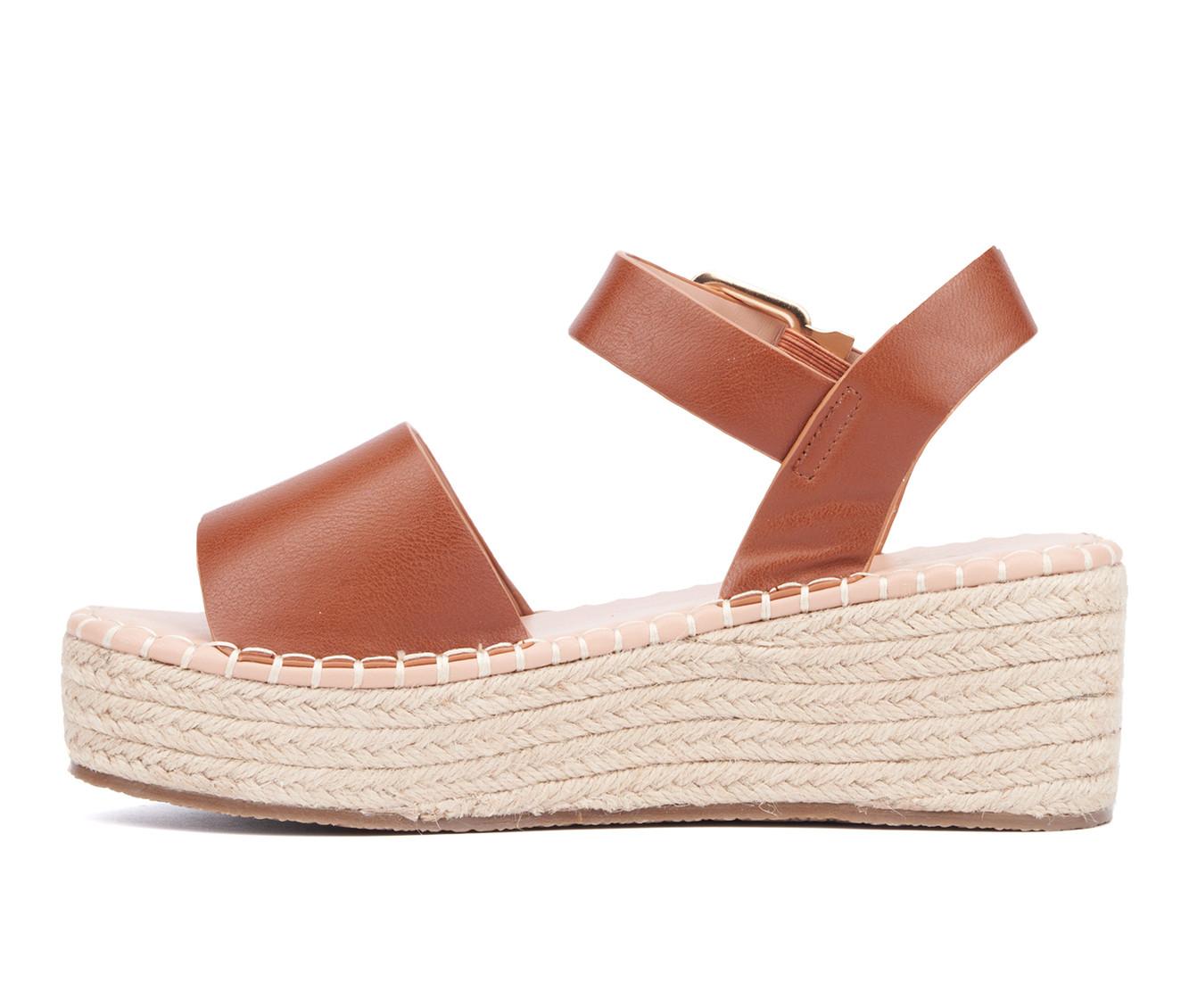Women's New York and Company Elandra Platform Wedge Sandals