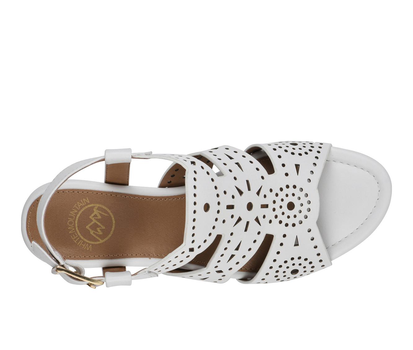 Women's White Mountain Brush Up Wedge Sandals